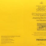 Teachers' Conference program cover